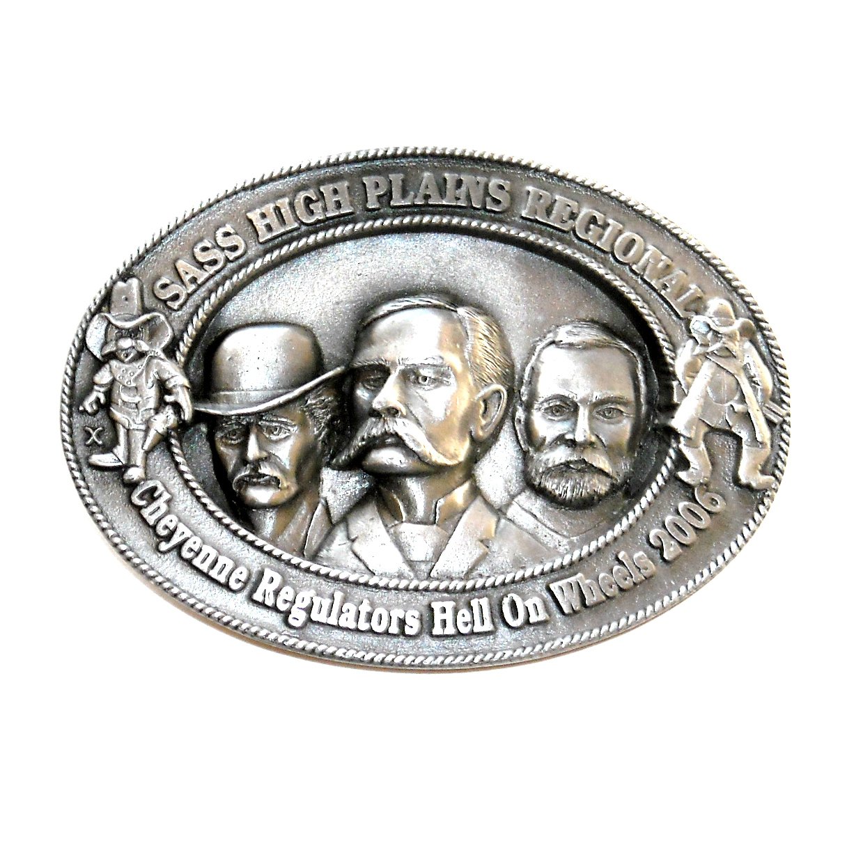 Hell on Wheels 3D Sass High Plains Regional 2006 Cheyenne Pewter Belt Buckle