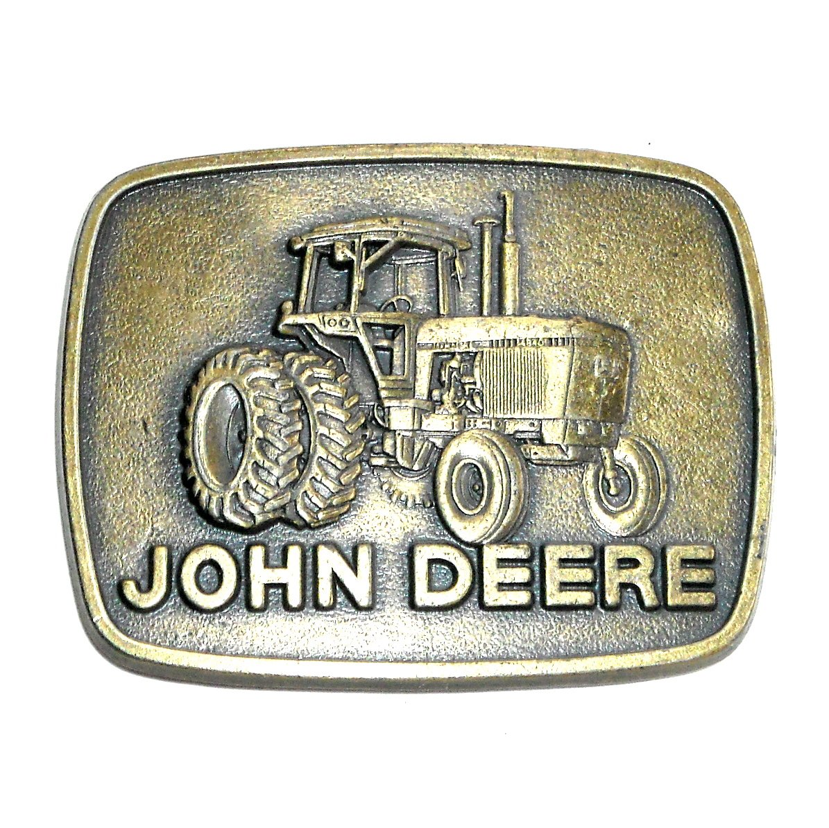 Vintage John Deere Iron Horse Tractor Bronze Belt Buckle