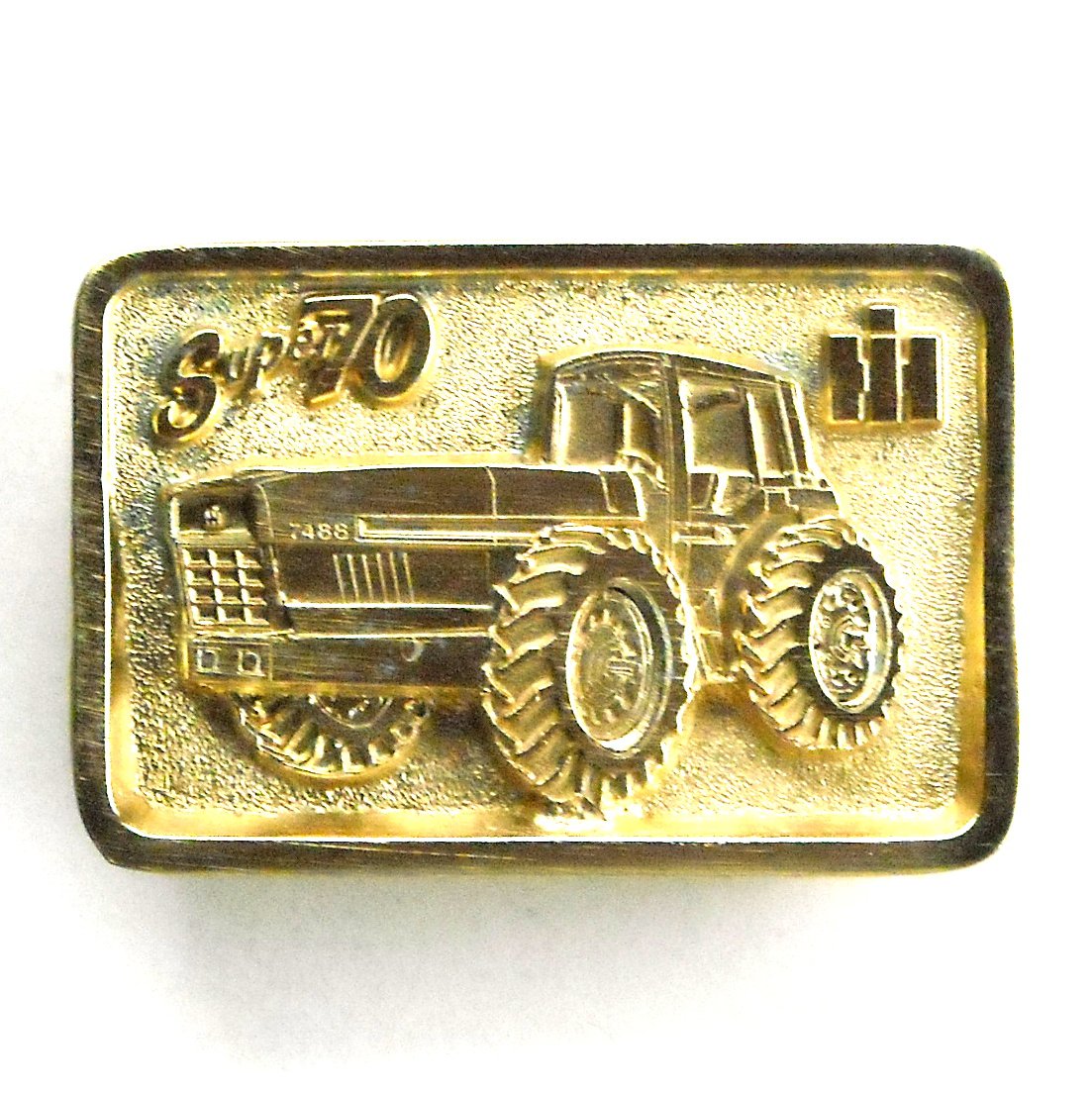 International Harvester Super 70 Kansas City Edition Gold Color Belt Buckle