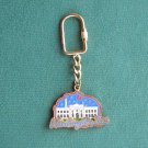 White House Washington DC Brass Keychain