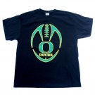 Oregon Ducks Football Delta Pro Weight T Shirt Top Size L