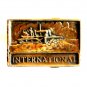 International Dozer Crawler Vintage Solid Brass Belt Buckle