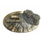 Vintage Mount St Helens Great American Brass Color Belt Buckle
