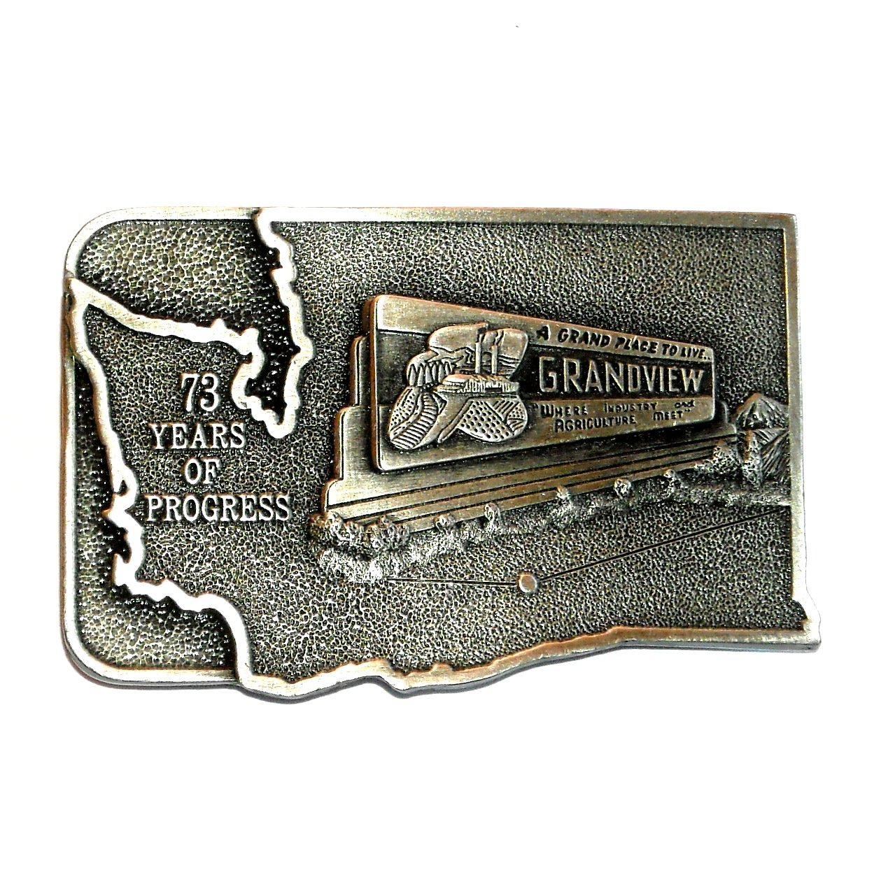 lions club belt buckle