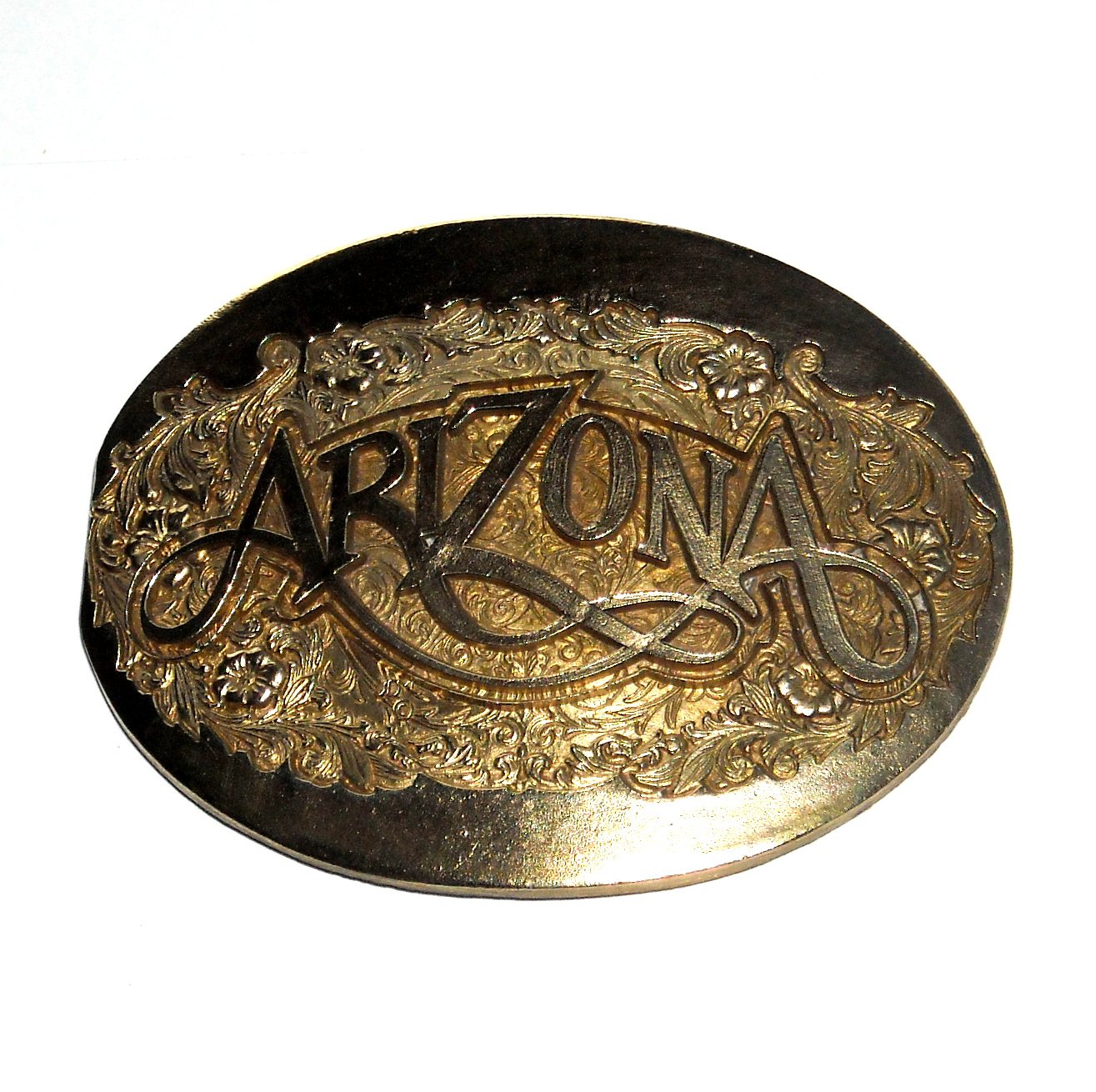 Arizona Award Design ADM Vintage Solid Brass Belt Buckle