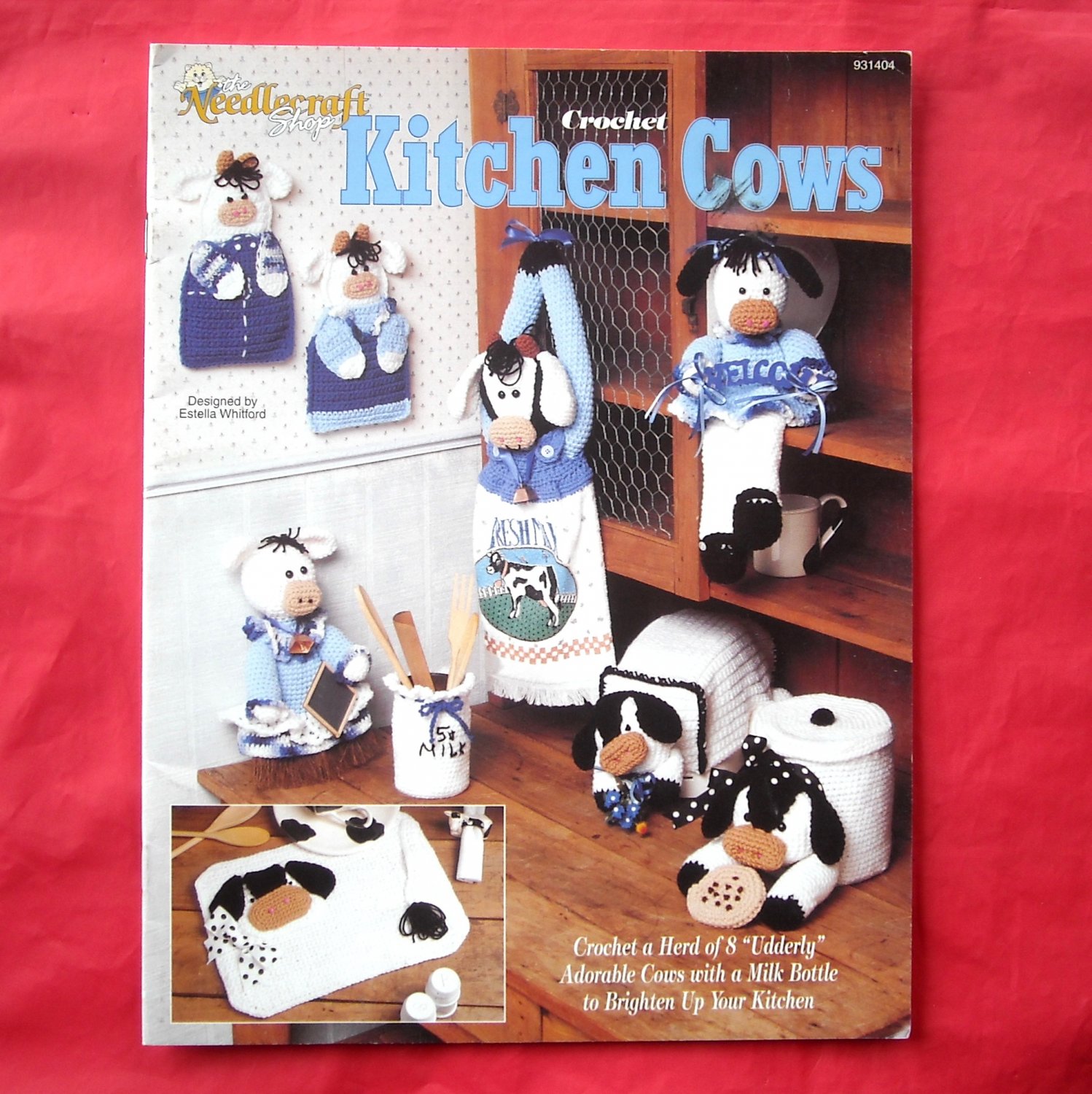 Vintage The Needlecraft Shop Crochet Kitchen Cows Pattern