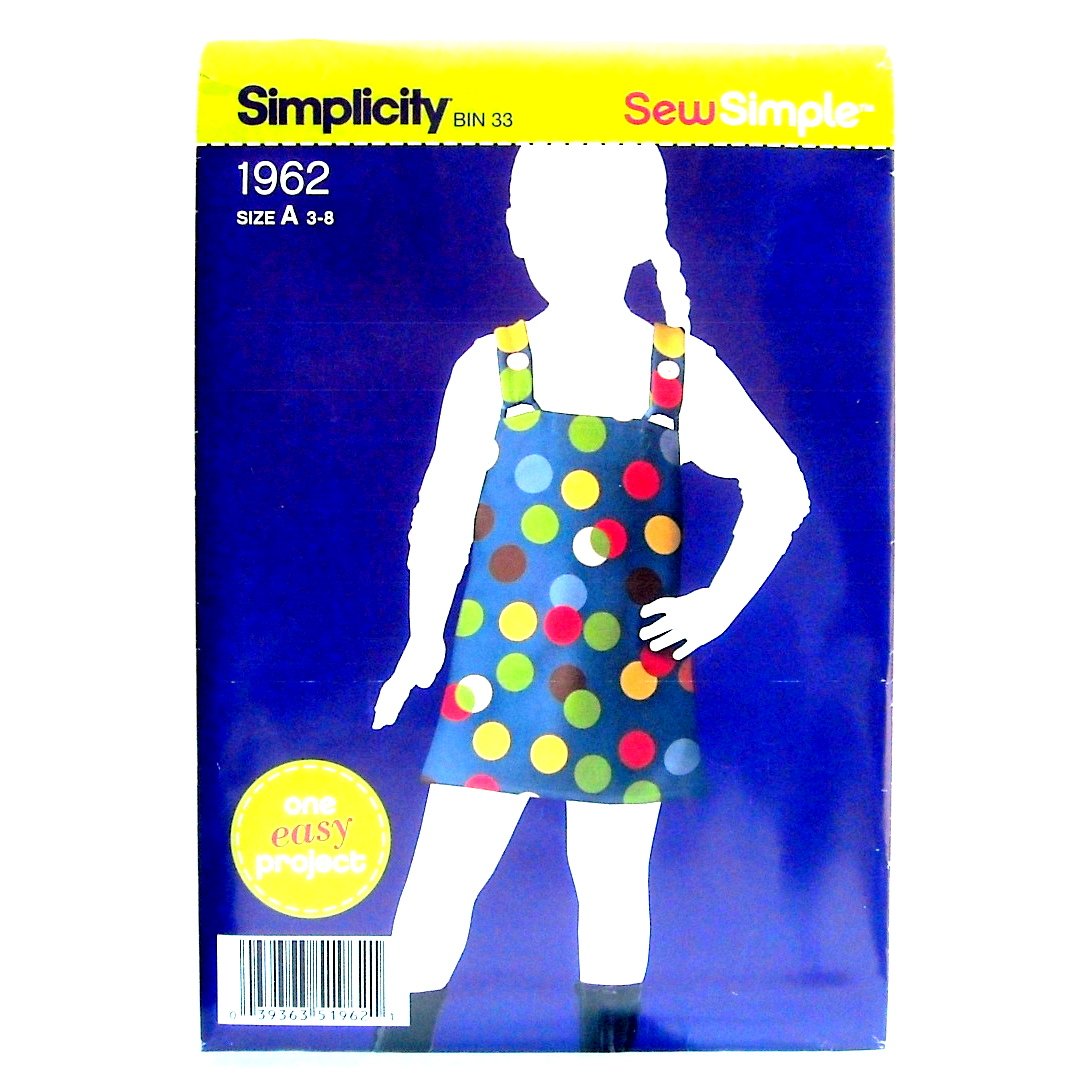 Childs Fleece Jumper Sew Simple Size A 3 8 Simplicity Sewing Pattern 1962