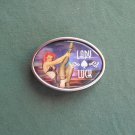 Vintage Lady Luck Bottle Opener Belt Buckle