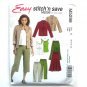 Miss Petite Unlined Jacket Top Skirt Pants McCalls Sewing Pattern M5298