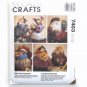 Roly Poly Holidays Santa Rabbit Scarecrow Turkey McCalls Crafts Sewing Pattern 7403