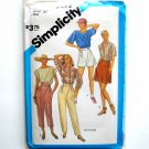 Misses Pants Shorts Asymmetric Vintage Simplicity Sewing Pattern 6492 Misses Pants Shorts Asymmetric Vintage Simplicity Sewing Pattern 6492