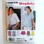 Misses Pullover Top Simplicity Sewing Pattern S0885 8090