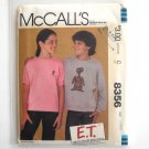 Boys Girls Sweatshirt ET Iron On Transfers Vintage McCall's Sewing Pattern 8356 Boys Girls Sweatshirt ET Iron On Transfers Vintage McCall's Sewing Pattern 8356