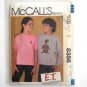 Boys Girls Sweatshirt ET Iron On Transfers Vintage McCall's Sewing Pattern 8356