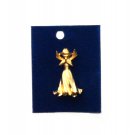 Angel 3D Gold Color Brass Brooch Pin Christmas Xmas Jewelry Angel 3D Gold Color Brass Brooch Pin Christmas Xmas Jewelry