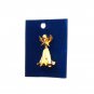 Angel 3D Gold Color Brass Brooch Pin Christmas Xmas Jewelry