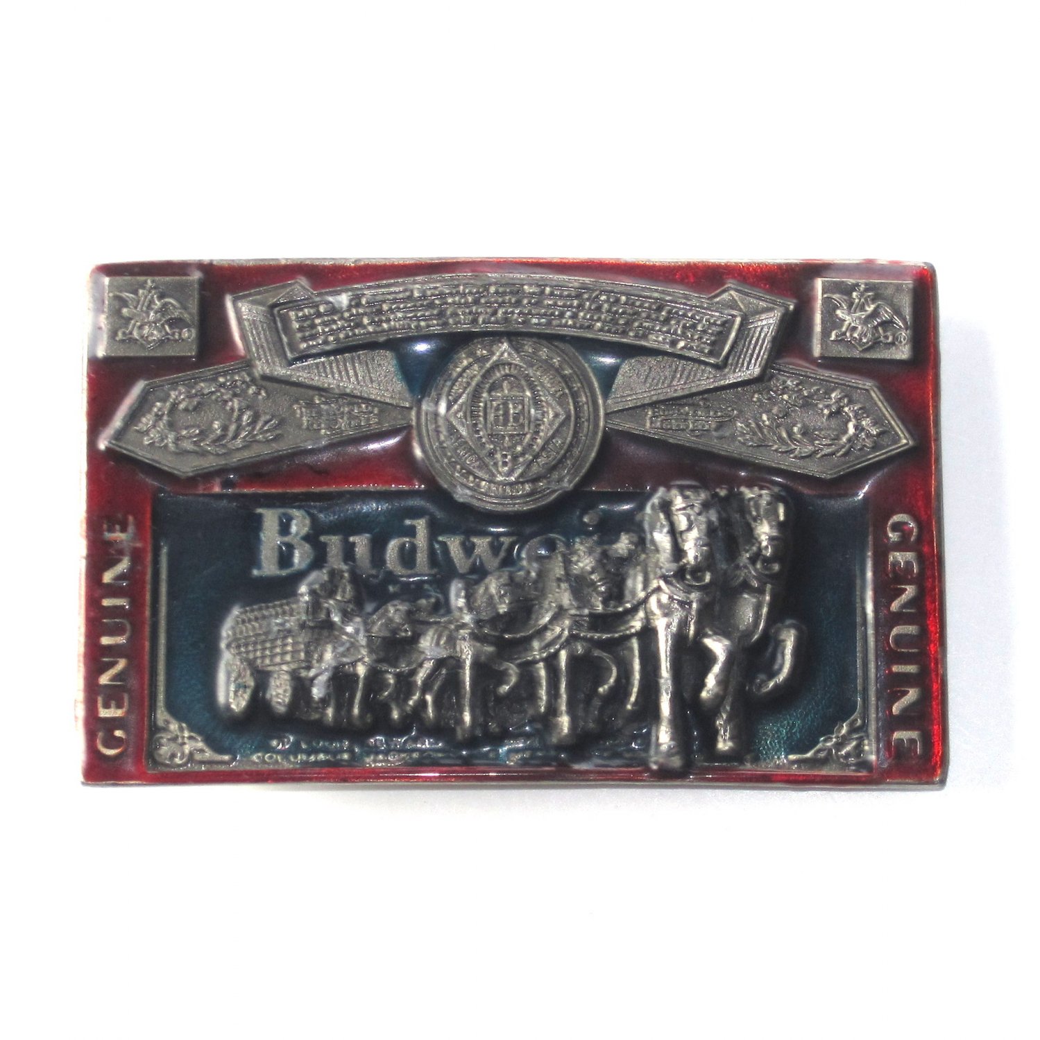 Coca Cola Boy Going Fishing Vintage Bergamot Belt Buckle