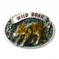 Wild Boar Color Vintage C+J Pewter Belt Buckle