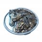 Horses Bergamot Pewter US Standard Belt Buckle