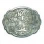 National Finals Rodeo Hesston 1997 50th ADM Pewter Belt Buckle