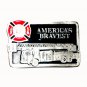 America's Bravest FD Fire Department Heavy Belt Buckle