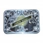 North Dakota Vintage Silver Color Belt Buckle