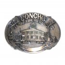Vintage Indian School Agency Oklahoma Solid Brass Belt Buckle