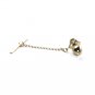Round Ball Dot Gold Color Vintage Necktie Tack Clutch Lapel Pin