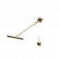 Round Ball Dot Gold Color Vintage Necktie Tack Clutch Lapel Pin