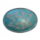 X Marks The Spot Embroidery Leather Vintage Tony Lama Belt Buckle X Marks The Spot Embroidery Leather Vintage Tony Lama Belt Buckle