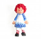 Raggedy Ann Vintage 1975 Hallmark Lapel Brooch Pin