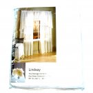 Lindsay One Sheer White Embroidered Panel