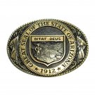 Arizona State Great Seal Tony Lama Solid Brass Belt Buckle