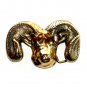 Bighorn Ram Baron Vintage Polished Solid Brass Belt Buckle