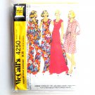 Misses Dress Tops Size 14 Vintage 1974 McCall's Sewing Pattern 4250