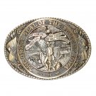 Iowa State Seal Vintage Tony Lama Solid Brass Belt Buckle Iowa State Seal Vintage Tony Lama Solid Brass Belt Buckle