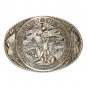 Iowa State Seal Vintage Tony Lama Solid Brass Belt Buckle