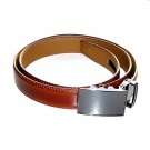 Mio Marino Ratchet Adjustable Brown Leather Belt