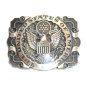 Great Seal America ADM Award Design Vintage Solid Brass Belt Buckle