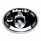 Bottom's Up Bottle Opener Belt Buckle