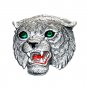 Tiger Head 3D Pewter Color Vintage Belt Buckle