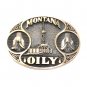 Montana OILY Award Design Solid Brass Vintage Belt Buckle
