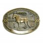 Morgan Horse Breeder Series Tony Lama Brass US Belt Buckle