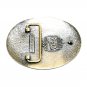 Alaska State Seal Tony Lama Solid Brass US Belt Buckle