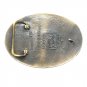 United Mexican States Tony Lama Solid Brass US Belt Buckle