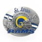 ST Louis Rams 3D Vintage Siskiyou Bergamot Pewter US Belt Buckle