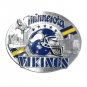 Minnesota Vikings 3D Vintage Siskiyou Bergamot Pewter US Belt Buckle