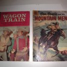 WAGON TRAIN #1 COMIC BOOK GOLD KEY 1963 & DELL BEN BOWIE & HIS MOUNTAIN MEN 1956