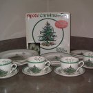 HUGE Dinner Set for eight Spode CHRISTMAS TREE Made in England in boxes