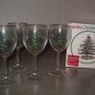 Spode CHRISTMAS TREE All Purpose Wine Goblets -Set of 8 with Original Boxes